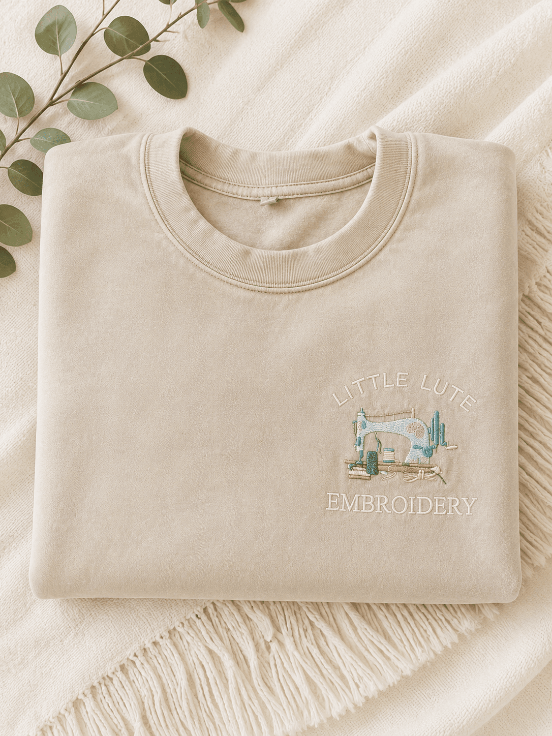 Little Lute Embroidery crewneck